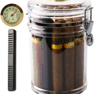 Acrylic Humidor Jar | Cigarknights.com | Cigar Accessories Plus More